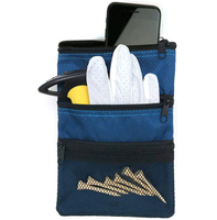 Tasche multiple con cerniera Sport Golf Ball Tees Organizer Pouch Bag Clip Gancio per borse Borsa per pallina da golf