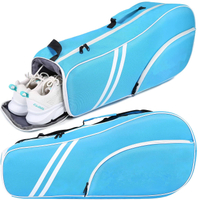 Produttori Borsa da tennis personalizzata Borsa per racchetta da tennis Protezione per uomo e donna e borsa per racchetta fissa con separatore per scarpe