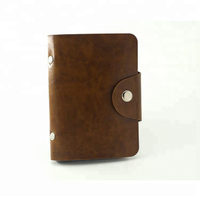 Mini portafoglio tascabile porta carte in pelle PU