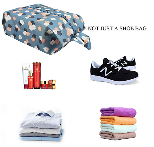 Organizzatore di borse per scarpe da viaggio portatili Conservazione salvaspazio in nylon impermeabile