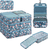 Commercio all'ingrosso Confezione da 8 cubi da imballaggio Organizzatore per valigie da viaggio Organizzatore per abiti da viaggio 8 Set di cubi da imballaggio per valigie