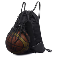 Palestra sportiva all'ingrosso personalizzata zip grande palestra all'aperto sport altra borsa zaino da basket con coulisse con cerniera
