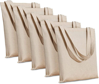 Logo personalizzato in cotone a prova di odore all'ingrosso borsa in lino regalo naturale borse per la spesa stampate ecologiche