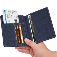 Moda a buon mercato da viaggio RFID porta biglietti da uomo porta passaporto borsa con slot per carte all'ingrosso