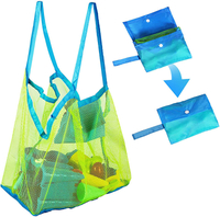 Grande borsa da spiaggia in rete per giocattoli Sand Away Tote per viaggi in piscina per bambini