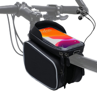 Borsa per telaio anteriore per telefono da bici - Custodia per telefono da ciclismo con tubo superiore per bicicletta impermeabile