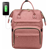 2022 Zaino per borsa da viaggio da donna con logo personalizzato in fabbrica con porta USB Zaini per laptop grandi e carini all'ingrosso