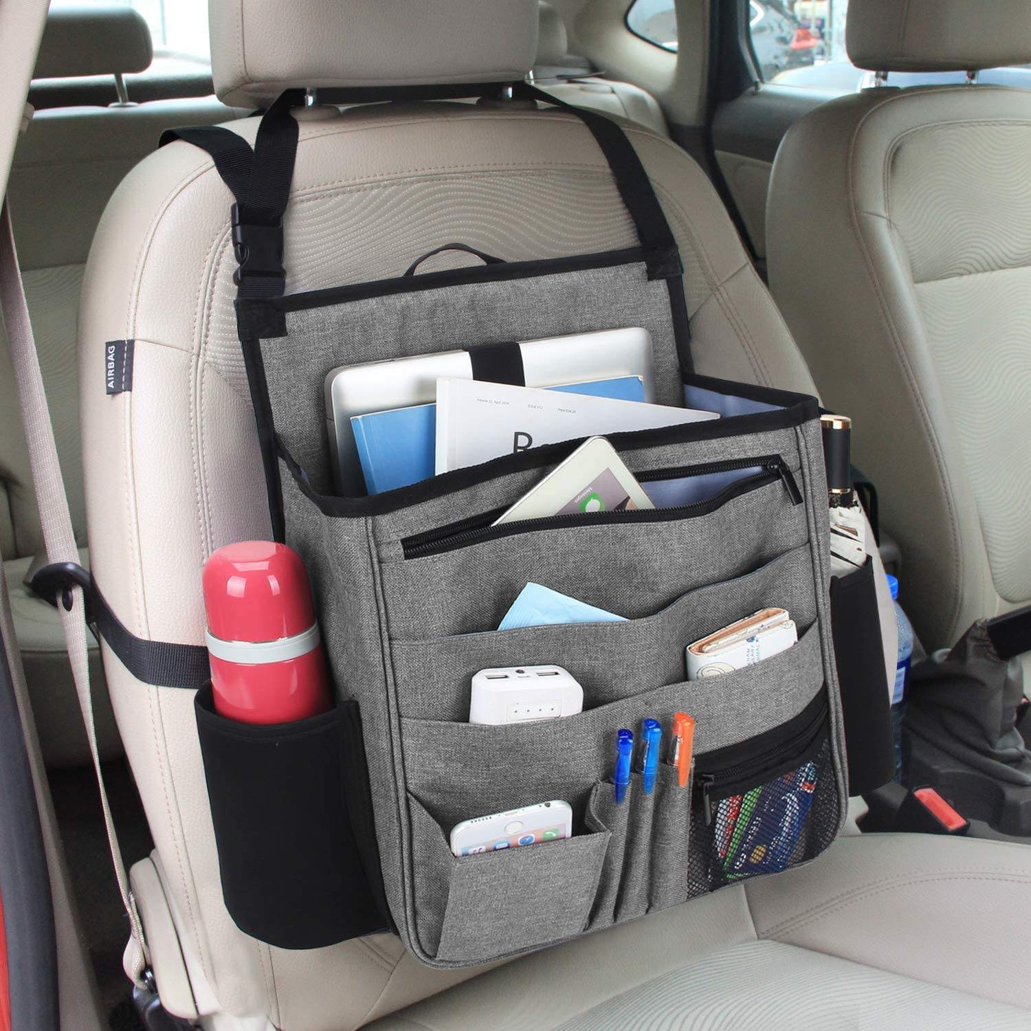 Heavy Duty Car Tools Car Seat Gap Boot Organizer Car Organizer Storage con laptop dedicato
