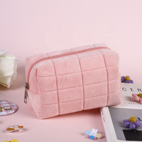 Borsa per il trucco impermeabile personalizzata con borsa cosmetica portatile con cerniera per donne e ragazze