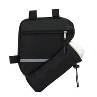 Outdoor Black Oxford Bike Phone Front Frame Bag Logo personalizzato Bicicletta Top Tube Triangolo Borse con supporto per l'acqua