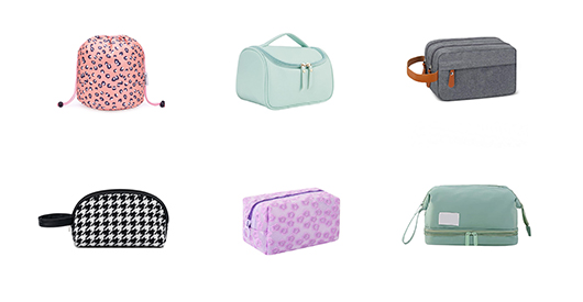 Effettua un ordine all'ingrosso di borse da toilette in tela