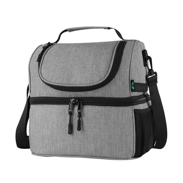 Oemmn Borsa Pranzo Termica Isolata per Donne Con Tasca Anteriore,Borsa Termica Portatile a Prova di Perdite per Uomini Ragazze Adulti Pranzo per Lavoro, Scuola, Picnic (viola