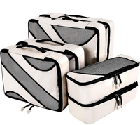 6 set di cubi da imballaggio 3 varie dimensioni organizer per bagagli da viaggio borsa da viaggio organizer per abbigliamento scarpe