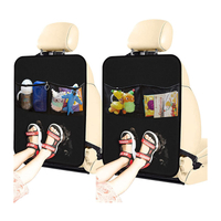 Tappetini protettivi per seggiolino auto 2 pezzi Protezioni per seggiolino auto per sedile posteriore auto con tasche organizer Protezione per sedile posteriore per tappetino