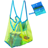 Mesh Beach Tote Bag Toy Storage Sand Toys Organizer Sea Shell Borse per ragazzi e ragazze Borsa da viaggio in rete