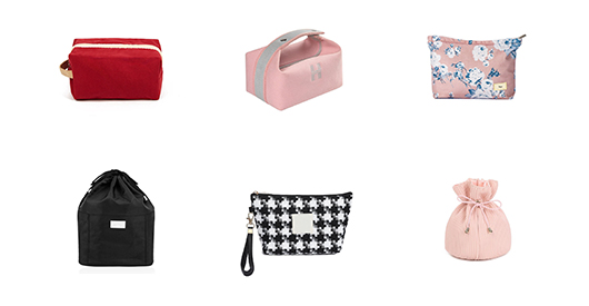 Servizio completo per buste cosmetiche in tela personalizzate in grandi quantità