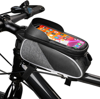 Popolare borsa impermeabile per tubo sella per telefono da bicicletta con touch screen in TPU per smartphone
