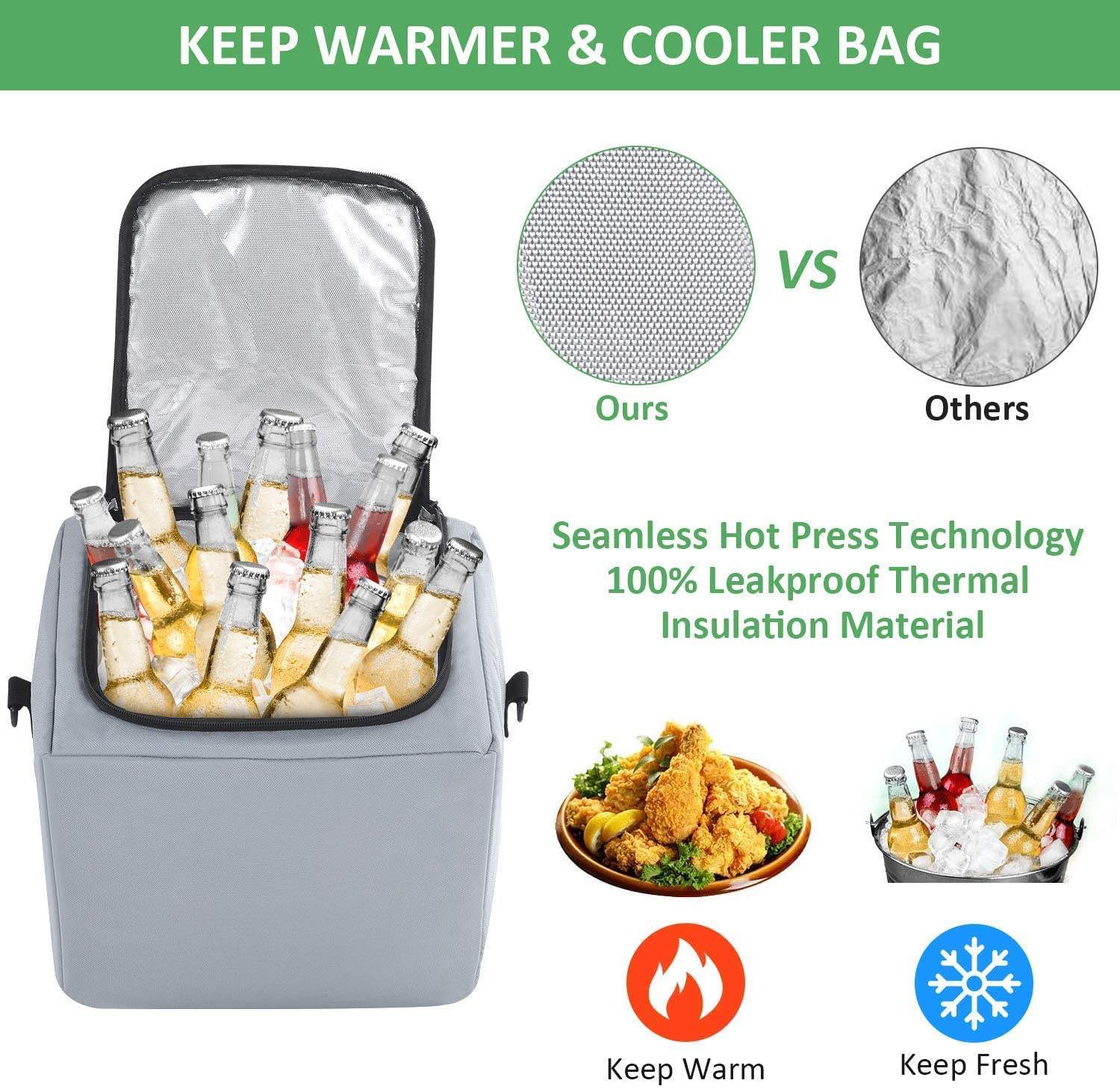 Amazon Hot Deals Portabagagli per auto multifunzionale portatile di grande capacità Organizzatore pieghevole con borsa termica