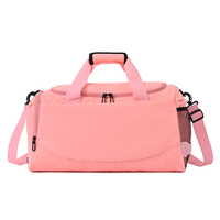 borsone sportivo rosa personalizzato con scomparto per scarpe e tasca bagnata grande borsone da viaggio da donna